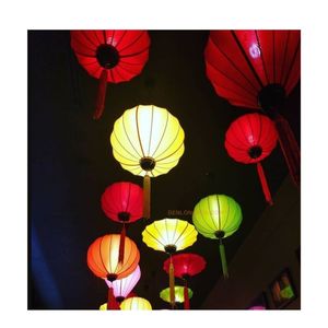 LIBRE COMERCIO HOI AN LINTERNAS DE SEDA ALTA CALIDAD A PRUEBA DE AGUA Y DECORACIÓN AL AIRE LIBRE PLEGABLE LINTERNA DE SEDA EN VIETNAM LISTO EXPORTACIÓN - Product Image 5
