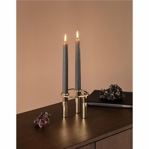 Luxury <b>Brass</b> Taper Pillar Candle Holder Set Modern Gold Metal 4-Arm Modular <b>Candlestick</b> for Wedding Home Decor Candle Stand - Product Image 2