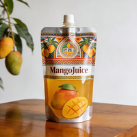 Sacs d'emballage Doypack en plastique refermable, imprimés sur mesure, pour jus de fruits, purée de fruits, aliments pour bébés, sauce aux pommes, avec bec verseur