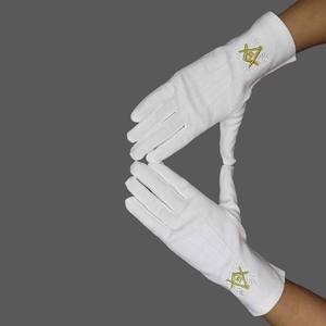 Precio de fábrica 100% guantes industriales de algodón guantes de trabajo de mano blanca guantes masónicos personalizados - Product Image 6