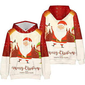 Sweat-shirt de Noël confortable pour les fêtes, conçu pour un port chaud en hiver, douceur respirante, motifs joyeux, couture durable - Product Image 5