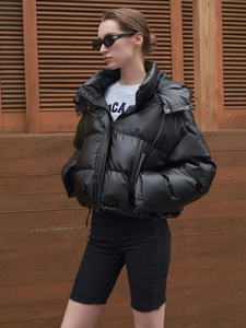 Hot Selling <b>Women's</b> Puffer <b>Jacket</b> for Cold Weather Breathable and On-Trend with Customizable Pearls Decoration - Product Image 6