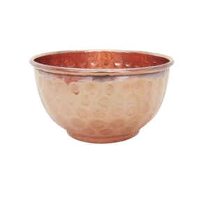 Vajilla Tazón de comida Cobre Metal pulido Cobre Tazón para mezclar Más vendido Proveedor de restaurante hecho a mano - Product Image 4