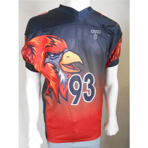 Uniforme de Fútbol Americano Personalizable de Manga Corta, 100% Poliéster, Transpirable y de Secado Rápido, Superventas - Product Image 4