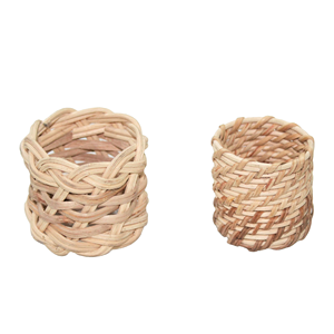 Servilletero de ratán hecho a mano, último diseño con hebilla elegante para Decoración de mesa de boda - Product Image 2