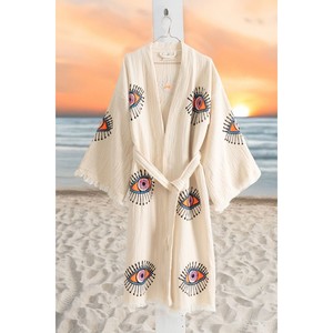 Robe Kimono en Coton Biologique 100% Varol – Respirante, Confortable, Tissée, Grande Taille XS, Robe d'Hiver à Manches Courtes avec Logo Personnalisé - Product Image 4