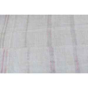 Alfombra Turca Vintage de Lana Blanca, 3x10.2 pies - Product Image 5