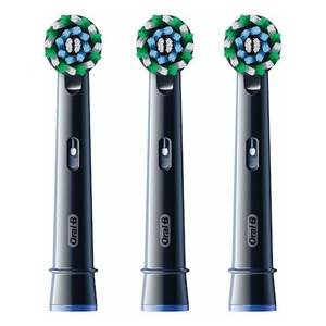 Têtes de brosse à dents de rechange Oral-B Cross Action Pro, 3 pièces, noires, pour brosses à dents électriques - Product Image 1
