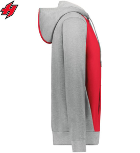 Sudadera con capucha de forro polar oversize sin cordón con cremallera, diseño liso y holgado, de alta calidad para hombre, superventas - Product Image 3