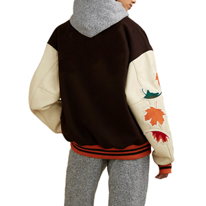 Femmes personnalisable Chenille broderie Varsity vestes nouvelle mode hiver XL manteau tricoté Letterman veste en gros - Product Image 2