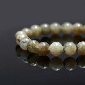 100% Natural 8 mm Smooth Round <b>Beaded</b> <b>Bracelet</b> Healing Labradorite 7 Inches Ball Shape for Gift - Product Image 3