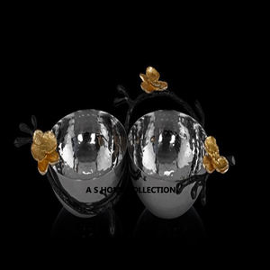 Impressionnant bols de service pour la maison hôtel Restaurant plats couleur argent aluminium Design moderne métal couleur argent bols - Product Image 2