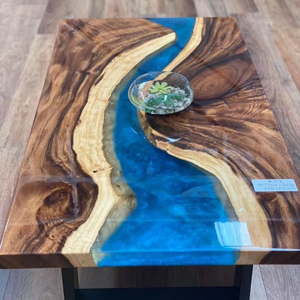 COLOR RUSTIC CRAFTED KITCHEN RESIN and WOOD Best Quality Luxury Home Furniture Solid Walnut Wood Restaurant Dining Kitchen - Product Image 1