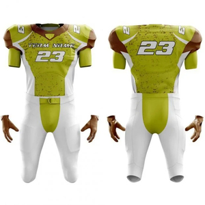 Nouveau meilleur ensemble d'uniformes de Football américain sublimé pour les jeunes entièrement personnalisé entraînement respirant chaud vêtements de sport uniforme américain - Product Image 4