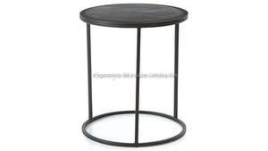 Mesa de Centro Esquinera Pequeña de Diseño Moderno y Sencillo con Toque Antiguo Negro, Venta al por Mayor - Product Image 5