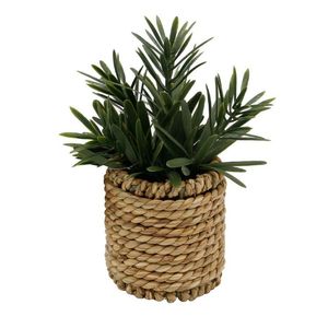 Jardinière élégante en jacinthe d'eau faite à la main pour plantes d'intérieur et d'extérieur, jardin domestique, matériau écologique - Product Image 6