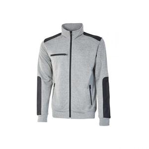 Sudadera DE SEGURIDAD reflectante con cremallera completa en plata y gris Snug para hombre y mujer - Product Image 1
