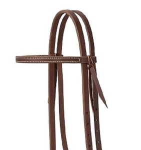 Nouvelle arrivée en cuir véritable Headstall Western Horse Bride Horse Tack en cuir Western Headstall Cowboy Western Horse Tack Set - Product Image 3