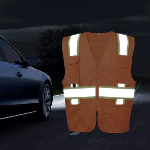 Chaleco de alta visibilidad con tiras de seguridad reflectantes de alta visibilidad para ropa de trabajo Nuevo diseño Chaquetas de alta visibilidad de poliéster 100% de alta calidad - Product Image 4