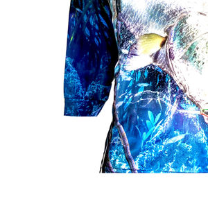 2025 entièrement personnalisé col tournant manches côtelées séchage rapide respirant imperméable UPF 50 + chemise de pêche légère - Product Image 3