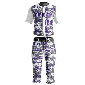 Conjunto de práctica cosido deportivo de manga de Jersey personalizado del mejor fabricante último diseño transpirable ropa de béisbol y Softball para - Product Image 3