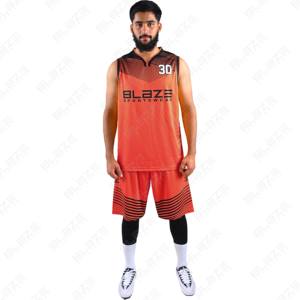 Blaze Fight Wear uniforme de basket-ball OEM short de basket-ball d'été personnalisé de haute qualité unisexe adulte grande taille maillot de basket-ball - Product Image 5