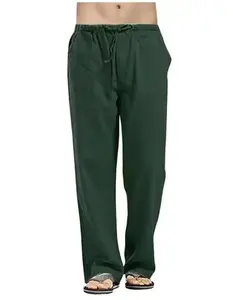 Pantalon de survêtement pour hommes personnalisé hommes course Baggy 365 Gsm 100% coton grande taille droite jambe large survêtement décontracté pantalon de survêtement évasé - Product Image 3