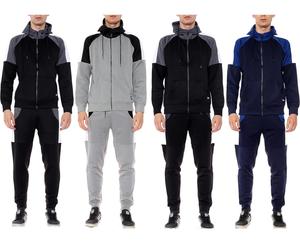 Survêtements pour hommes de la meilleure taille XL Polaire respirant de haute qualité Tissu imprimé à séchage rapide Logo Grande taille Hiver Bon prix - Product Image 4