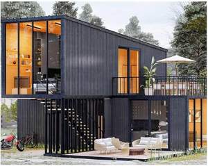 Casa Prefabbricata di Lusso a <span class=keywords><strong>2</strong></span> Piani con <span class=keywords><strong>2</strong></span>-<span class=keywords><strong>3</strong></span> Camere da Letto, Cucina e Bagno, Villa Smontabile in Acciaio, Casa Mobile Portatile - Product Image 2