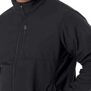 Chaqueta Softshell de Alta Calidad para Hombre OEM, Resistente al Agua y al Viento, Tejido de Lona con Revestimiento, Chaqueta Softshell para Exteriores - Product Image 3