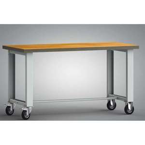 Banco da lavoro mobile smontato 1500x700x840 mm LxPxH senza maniglia di spinta - Product Image 2