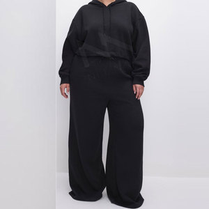 Personnalisé Votre Propre Conception Femmes Crop Top Hoodies Ensembles Plus La Taille Meilleure Vente Femmes Crop Top Hoodies Ensembles - Product Image 2