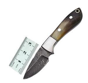 มีดสกินเนอร์เหล็กดามัสกัสแบบปรับแต่งได้สำหรับล่าสัตว์ตั้งแคมป์ - Product Image 4