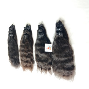 Venta al por mayor 100% sin procesar vietnamita doble trama pelo humano cutícula alineada máquina paquetes onda ninguno procesamiento químico - Product Image 2