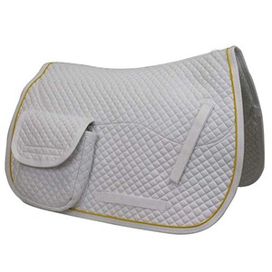 Fournisseur en gros de tapis de selle en coton de la meilleure qualité, confortable, disponible en couleurs personnalisées, tapis de selle d'équitation anglaise - Product Image 1