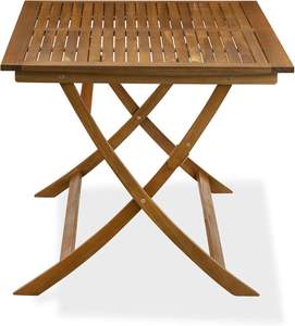 Hot Selling <b>Folding</b> Outdoor Dining Table Set In Acacia <b>Wood</b> With 4 <b>Chairs</b> For Patio, <b>Garden</b> And Restaurant Furniture - Product Image 4