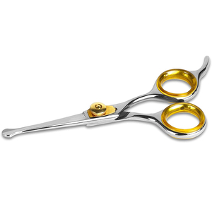 Ciseaux de toilettage pour chiens de qualité supérieure (ciseaux de coupe de cheveux à poignée antirouille en acier inoxydable avec pointe de sécurité Style classique Couleur personnalisée) - Product Image 1