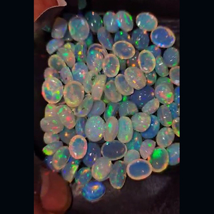 US $108 98 pièces d'opale éthiopienne naturelle 8x6mm 7x9mm 11x9mm cabochon ovale 210 Cts Lot Iroc ventes qualité opale blanche cabine de pierres précieuses - Product Image 3