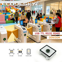 Module de lecteur de codes-barres ECodeSky EMT8621C avec interface RS232 USB, lecture de codes PDF417 et QR en pleine obscurité, en stock, garantie de 3 ans