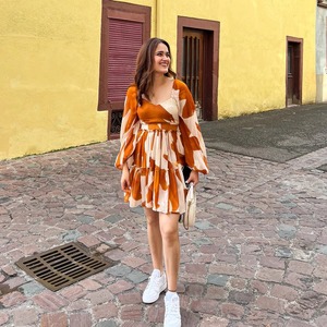 Vestido corto indio de algodón hecho a mano para mujer, ropa de verano elegante, vestido de viaje, novia personalizada, boda, vestido de luna de miel, regalo - Product Image 2