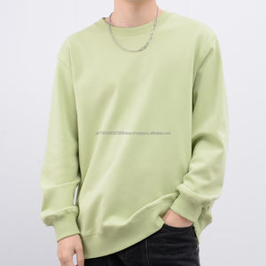 เสื้อสเวตเชิ้ตคอกลมผู้ชาย คุณภาพสูง OEM ผ้าฝ้าย 100% บุด้วยผ้าฟลีซกันลม โพลีเอสเตอร์ 100% 420 แกรม - Product Image 2