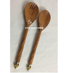 ช้อนด้ามไม้และไม้เรซินมาร์ม่วงที่ดีที่สุดสำหรับรับประทานอาหารและช้อนเสิร์ฟในราคาที่สมเหตุสมผลโดยหัตถกรรม tayyab - Product Image 2