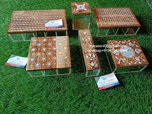 Grand coffret cadeau en acrylique de style festif avec couvercle en bois incrusté de nacre de qualité supérieure pour une décoration intérieure élégante et des cadeaux de saison - Product Image 6