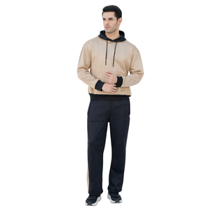 Conjunto Deportivo Premium para Hombre con Capucha y Contraste, Franja Lateral, Logotipo Personalizado, Venta al por Mayor de Fábrica, Ropa Deportiva, Ropa de Gimnasio, Traje de Entrenamiento - Product Image 2