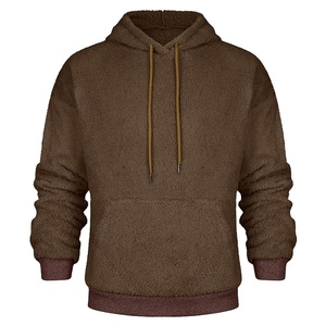 Sweat-shirts pour hommes, coupe classique, poids lourd, 100% coton, uni, épaules tombantes personnalisées, sans cordon, streetwear, vêtements de mode, nouveau style 2026 - Product Image 2