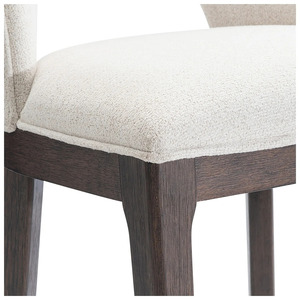 Chaise de bar rembourrée moderne, tabouret de bar en bois massif, siège de comptoir rembourré en tissu pour usage domestique et commercial - Product Image 5