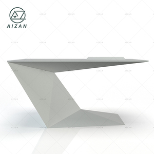 Surface <span class=keywords><strong>solide</strong></span> élégant bureau blanc taille personnalisée table de bureau moderne - Product Image 4