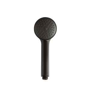 Pommeau de douche rond en ABS noir mat pour articles de bain et de toilette - Product Image 3