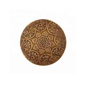 High Quality Unique Modern Metal Aluminum <b>Coaster</b> Tea Coffee Drink <b>Glass</b> <b>Coaster</b> with Pad Home Table Decors - Product Image 1