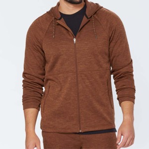 OEM Custom Manufacturing Men Warm Zip-Up Sweat à capuche-Parfait pour l'automne, l'hiver et les activités de plein air - Product Image 6